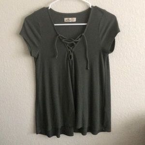 Olive green hollister shirt
